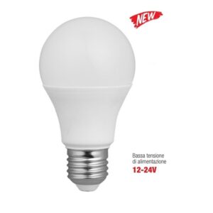 Lampada Led Goccia E27 10w Luce Natura 12-24V 890 Lumen